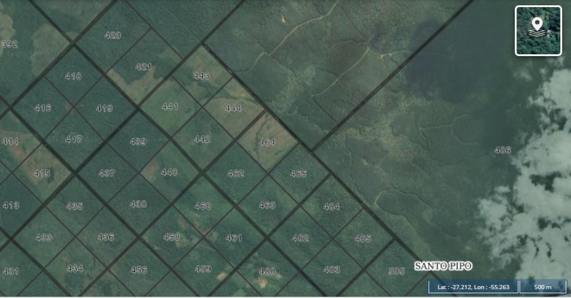 Venta de 284,6 hectareas Santo Pipo